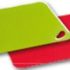 Дошка для нарізки гнучка, з ручкою, прямокутна, зелена,  34х25х0,2см